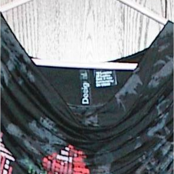 Desigual Black Floral Long Sleeve Top - Picture 2 of 3